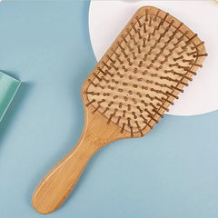 Bamboo Hair Brush for Detangling & Scalp Massage