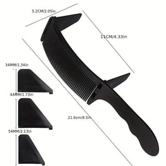 1pc Men's Hair Clipper Comb S shaped Curved Combs Flat Head Hairdressing Comb