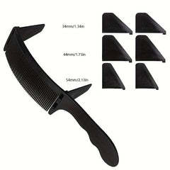1pc Men's Hair Clipper Comb S shaped Curved Combs Flat Head Hairdressing Comb