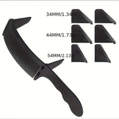 1pc Men's Hair Clipper Comb S shaped Curved Combs Flat Head Hairdressing Comb