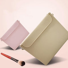 Silicone Makeup Bag Toiletry Bag For Women Easy Carry Cosmetic Bag Khaki