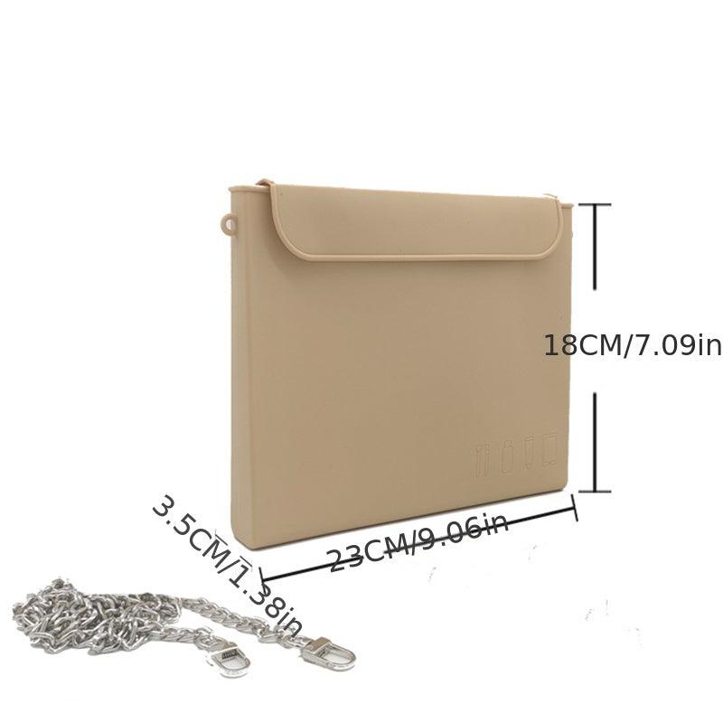 Silicone Makeup Bag Toiletry Bag For Women Easy Carry Cosmetic Bag Khaki