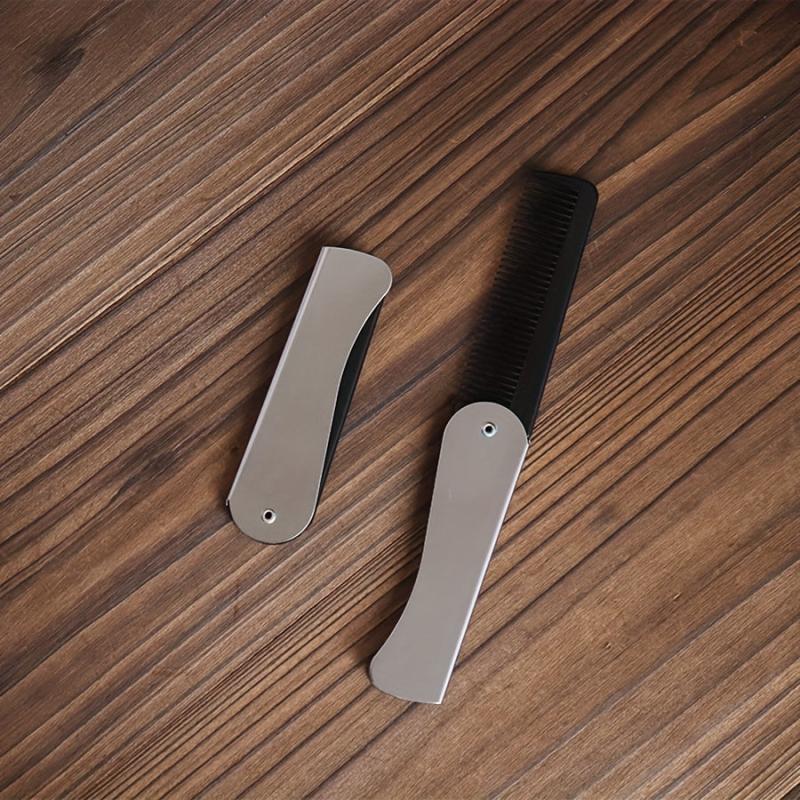 Pocket Size Folding Beard Comb Fine Tooth Hair Comb