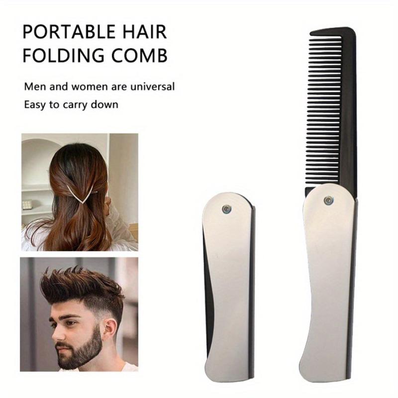 Pocket Size Folding Beard Comb Fine Tooth Hair Comb