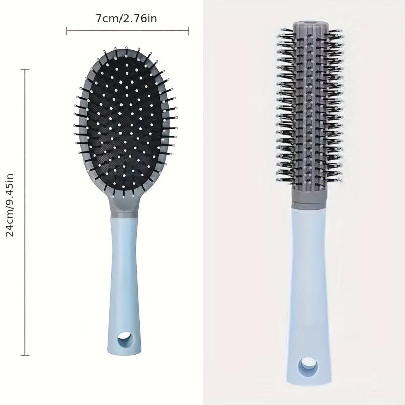 Round Curling Hair Comb Massage Brush Anti Static Styling Comb