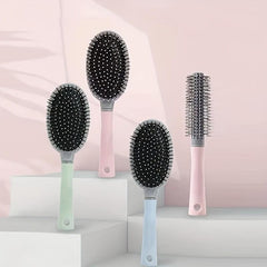 Round Curling Hair Comb Massage Brush Anti Static Styling Comb
