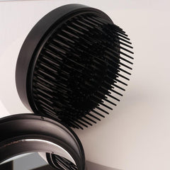 Round Hair Brush w/ Makeup Mirror & Comb