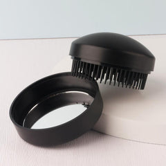 Round Hair Brush w/ Makeup Mirror & Comb