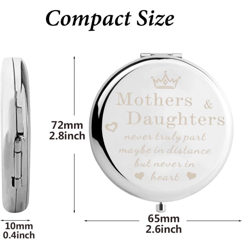 Frosted Compact Makeup Mirror From Dad