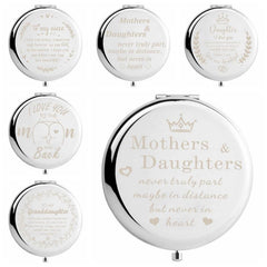 Frosted Compact Makeup Mirror From Dad