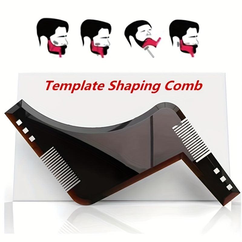Beard Shaping Template for Men Easy Grooming Guide Stencil