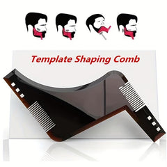 Beard Shaping Template for Men Easy Grooming Guide Stencil