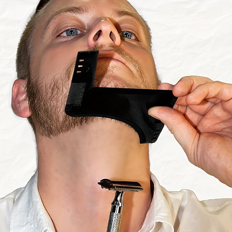 Beard Shaping Template for Men Easy Grooming Guide Stencil