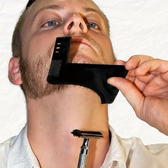 Beard Shaping Template for Men Easy Grooming Guide Stencil