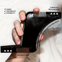 Beard Shaping Template for Men Easy Grooming Guide Stencil