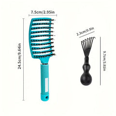 Detangler Hair Brush Curved Hair Comb Anti Static Hairdressing Comb