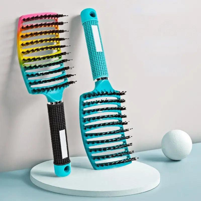 Detangler Hair Brush Curved Hair Comb Anti Static Hairdressing Comb