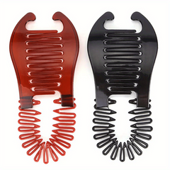 Elastic Hair Braider Hair Clip Comb Interlocking Side Hair Comb
