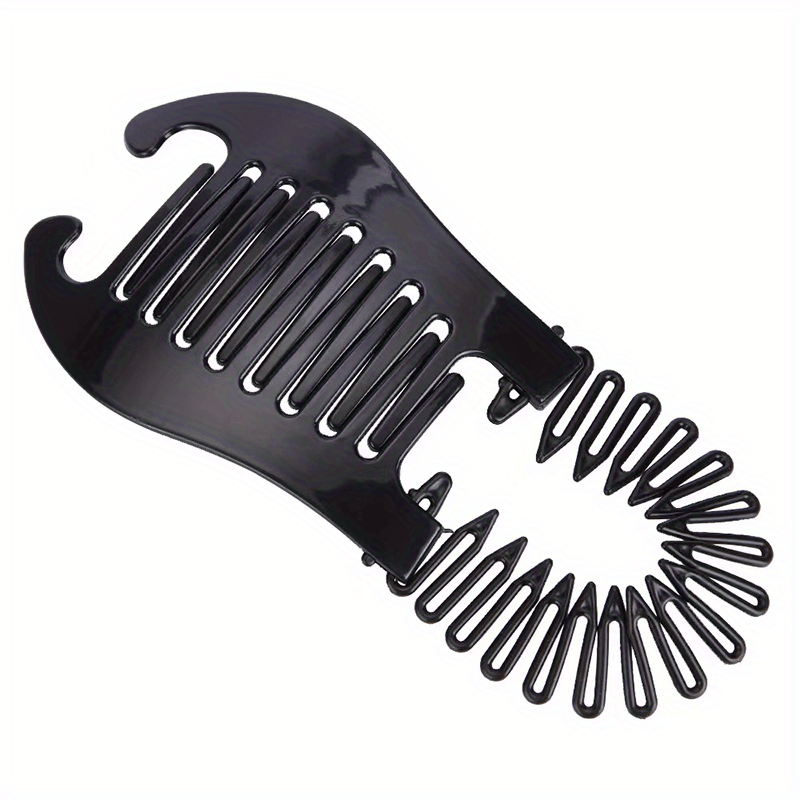 Elastic Hair Braider Hair Clip Comb Interlocking Side Hair Comb