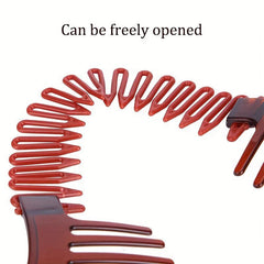 Elastic Hair Braider Hair Clip Comb Interlocking Side Hair Comb