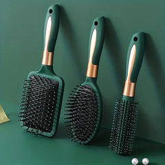 Dark Green Air Cushion Comb Hair Stying Comb