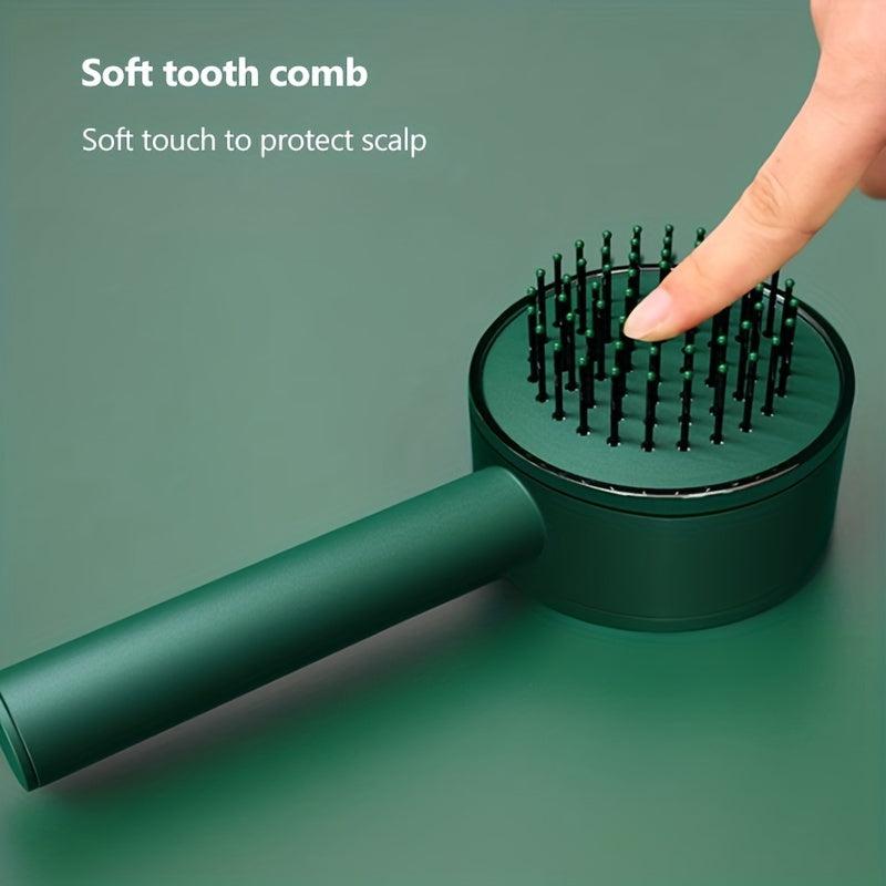 Self Cleaning Air Cushion Massager Brush Long Handle Fluffy Hairdressing Comb