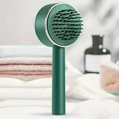 Self Cleaning Air Cushion Massager Brush Long Handle Fluffy Hairdressing Comb