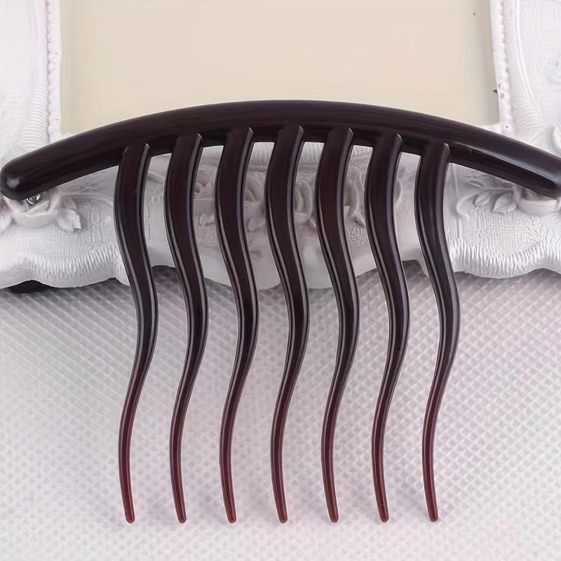 Wave Shaped Hair Comb Seven Tooth French Twist Hair Comb Hair Styling Tools
