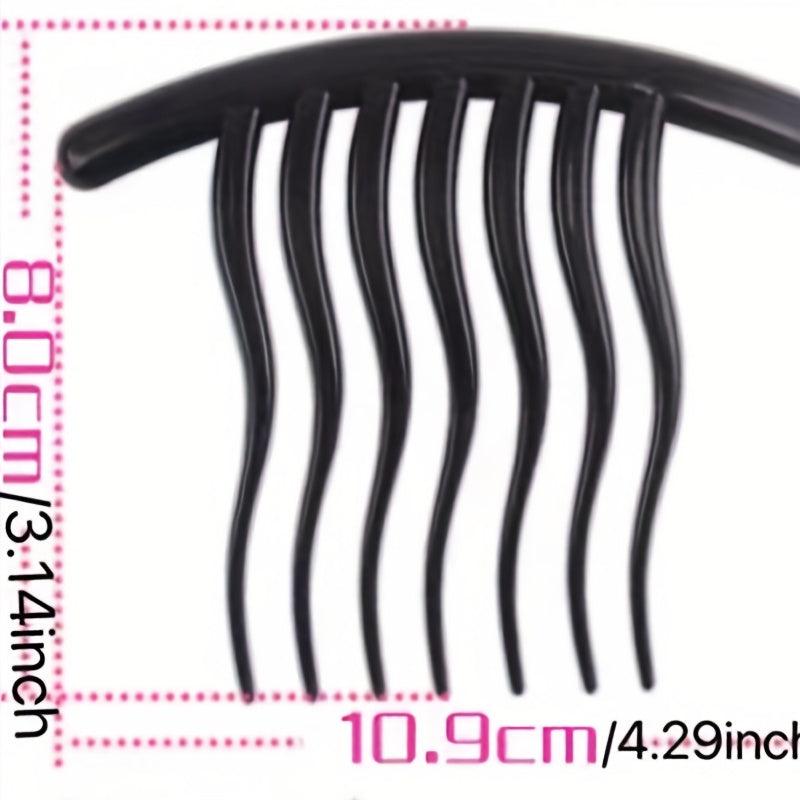 Wave Shaped Hair Comb Seven Tooth French Twist Hair Comb Hair Styling Tools