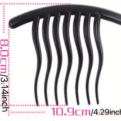 Wave Shaped Hair Comb Seven Tooth French Twist Hair Comb Hair Styling Tools