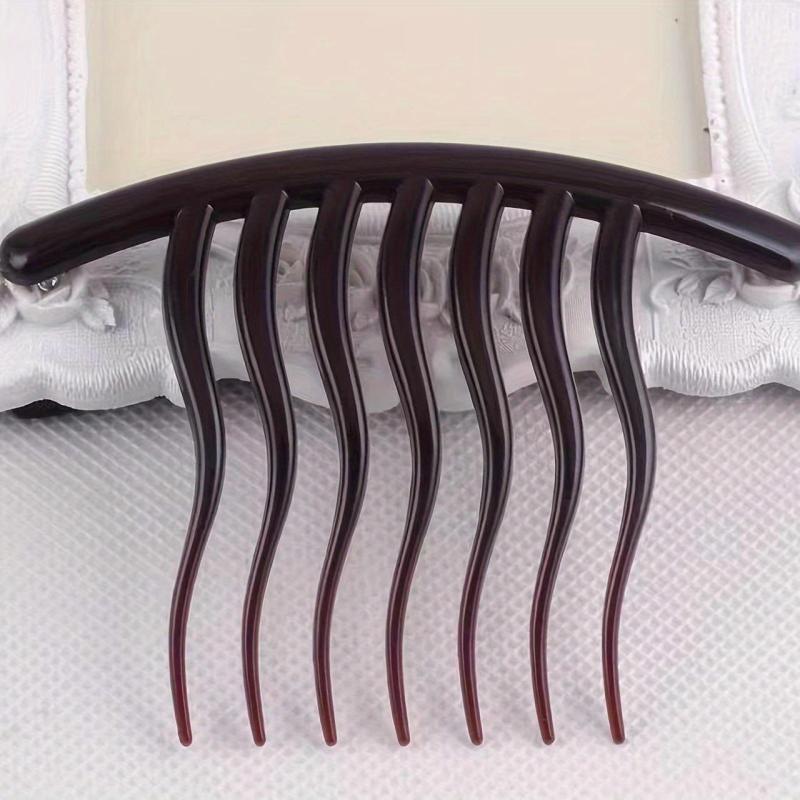 Wave Shaped Hair Comb Seven Tooth French Twist Hair Comb Hair Styling Tools