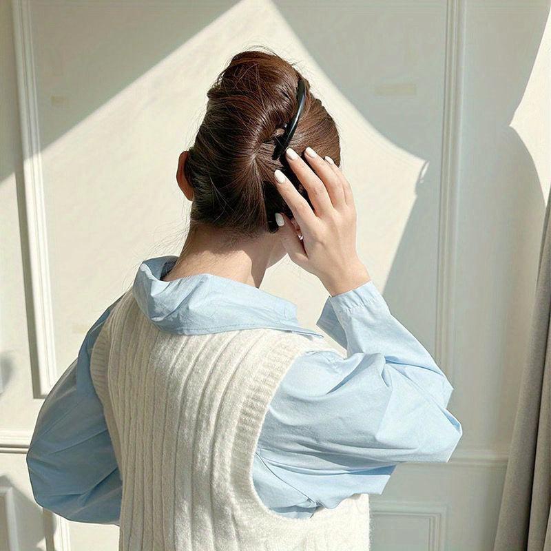 Acrylic Hair Side Comb Non Slip Seven Teeth Hair Accessories