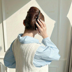 Acrylic Hair Side Comb Non Slip Seven Teeth Hair Accessories