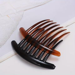 Acrylic Hair Side Comb Non Slip Seven Teeth Hair Accessories