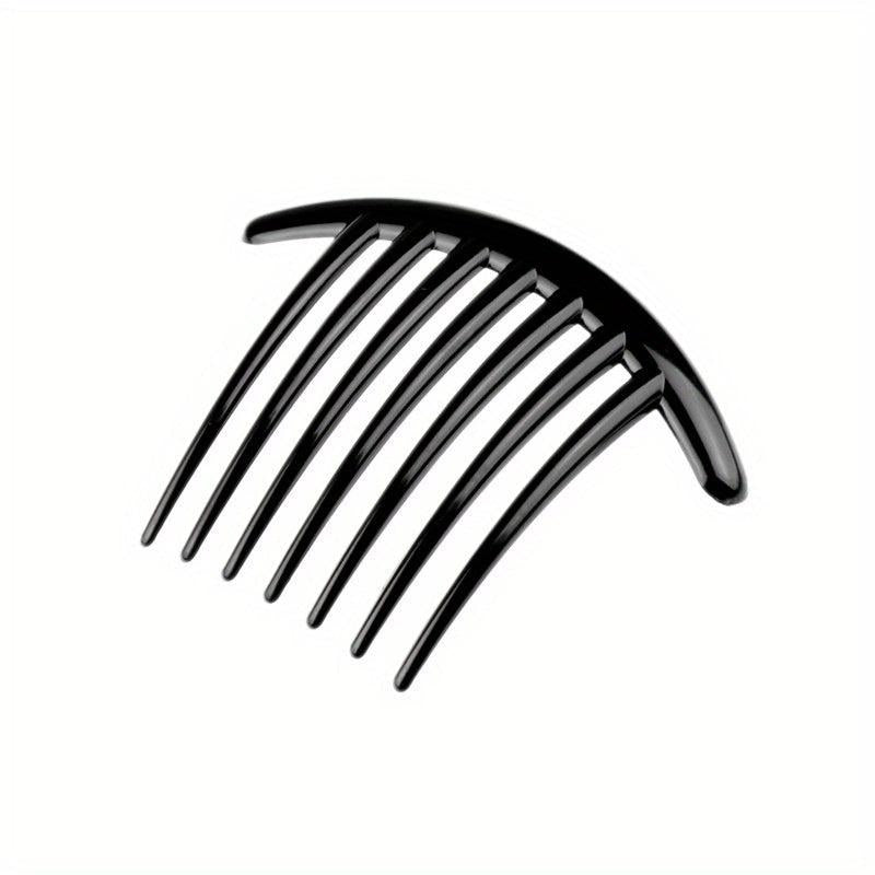 Acrylic Hair Side Comb Non Slip Seven Teeth Hair Accessories