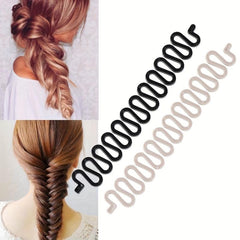 6pcs French Hair Braiding Tool Braider Box Braid Plastic Magic Hair Twist Maker