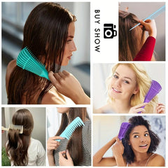 3pcs Detangling Hair Brush Set with Wide Tooth Comb