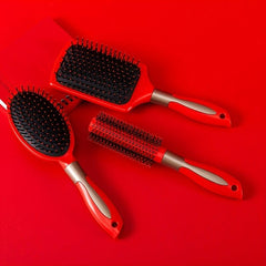 Red Detangling Brush Paddle Hair Brush Scalp Massage Air Cushion Comb