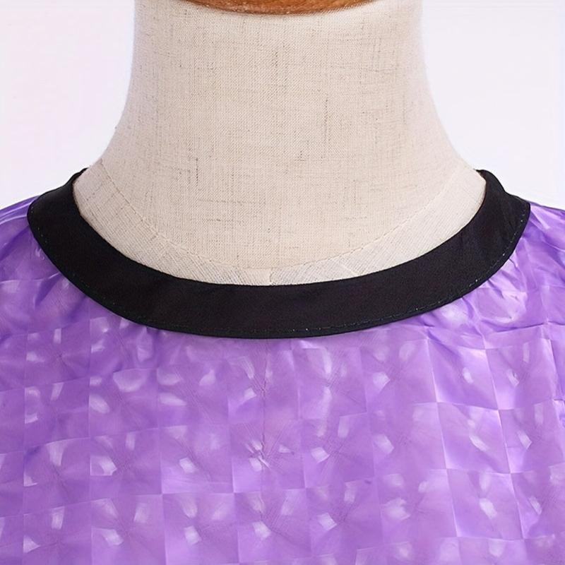 Purple Barber Salon Hair Dye Shawl Waterproof Hair Cutting Apron
