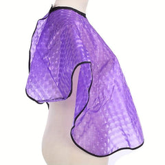 Purple Barber Salon Hair Dye Shawl Waterproof Hair Cutting Apron