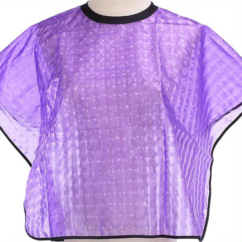 Purple Barber Salon Hair Dye Shawl Waterproof Hair Cutting Apron