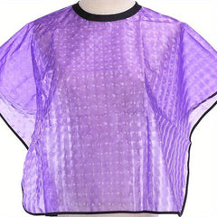 Purple Barber Salon Hair Dye Shawl Waterproof Hair Cutting Apron