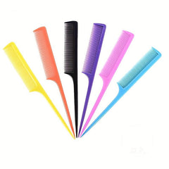 4pcs Carbon Fiber Rat Tail Comb Set for Barber and Home Use
