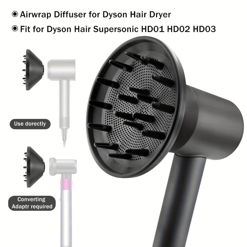 Hair Diffuser Attachment for Hair Dryer with Magnetic Suction Nozzle