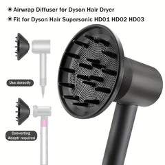 Hair Diffuser Attachment for Hair Dryer with Magnetic Suction Nozzle