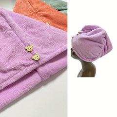Microfiber Hair Towel Wrap Hair Turban Towel Soft Absorbent Twist Turban