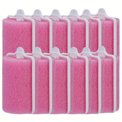 12pcs Pink Foam Cushion Hair Rollers Curlers DIY Curls Hairdressing Tool Kit