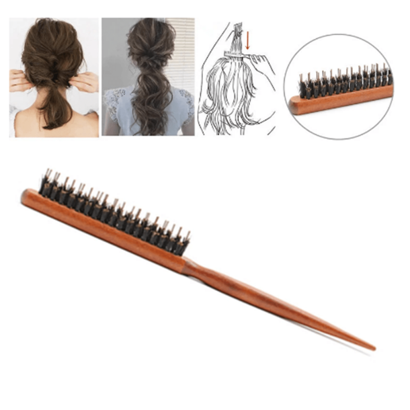 Portable Teasing Hair Brush Comb for Salon and Home Use