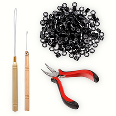 Hair Extensions Kit Pliers Hooks Rings Tool For Extensions