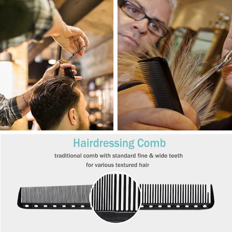 6pcs Carbon Fiber Hairdressing Comb Set